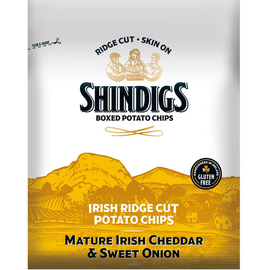 Shindigs Irish Cheddar & Sweet Onion Crisps