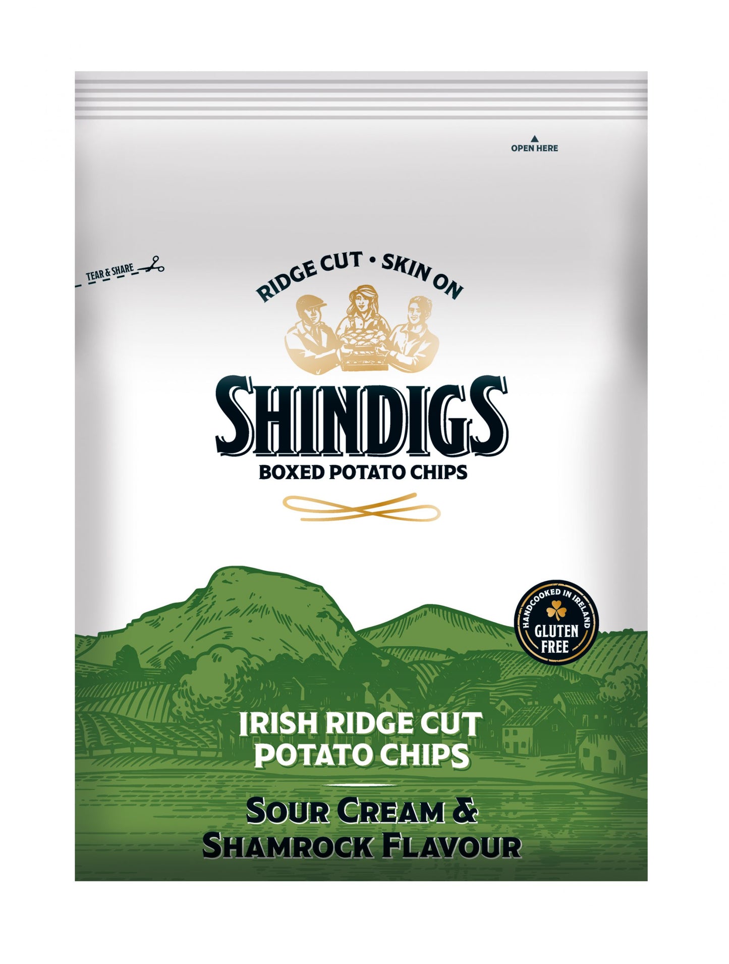 Shindigs Sour Cream and Shamrock Crisps